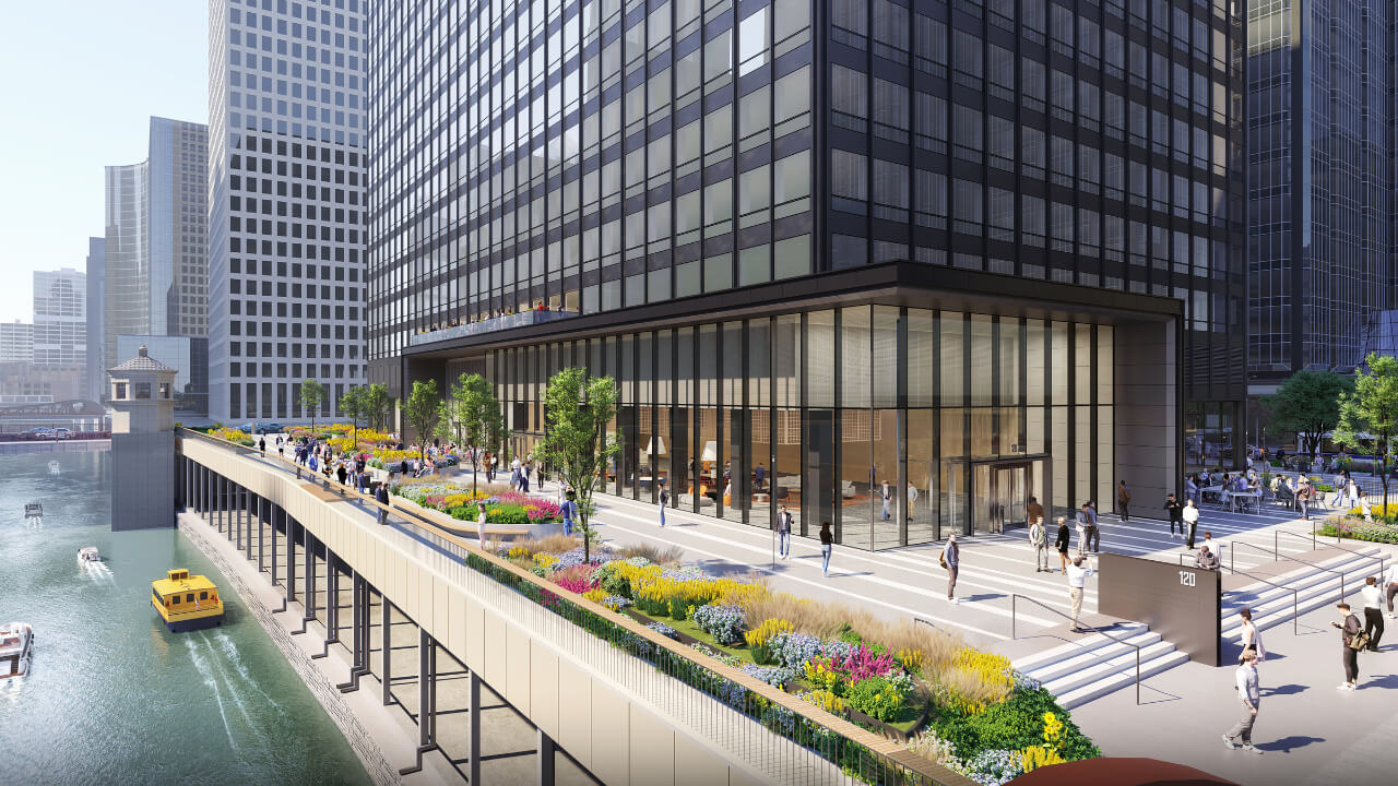 Ivanhoé Cambridge et Hines signent de nouveaux baux totalisant 7 000 m2 (75 000 pi2) au complexe du 10 & 120 South Riverside Plaza à Chicago